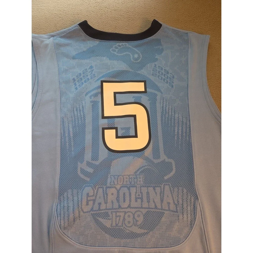 Vintage 2008 Jordan Brand UNC Tar Heels Aerographic Basketball Jersey #5 XXL